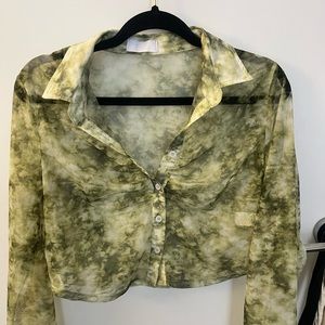 Sheer green top - Isalis